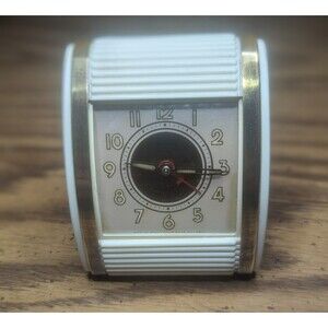 Westclox Vintage 1950s Wind-Up, Travel Alarm Clock. In Good Working Condition